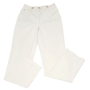 St. John Sport By Marie Gray Ivory Cream Pants‎ Size 2